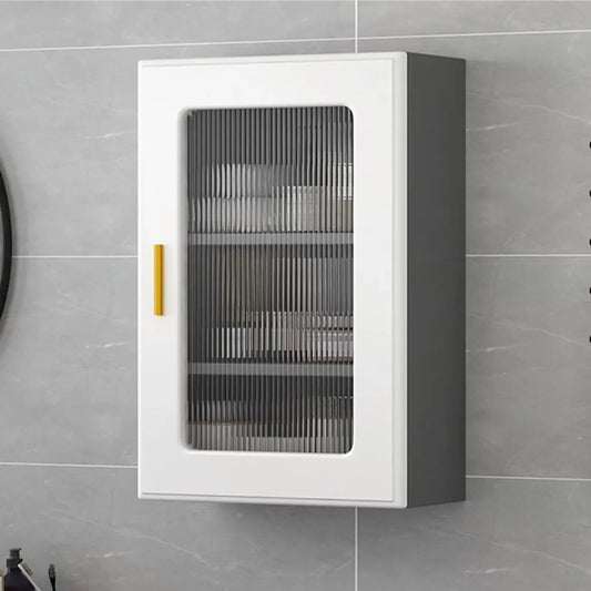 Vitrine moderne et simple en bois avec porte en verre flottante