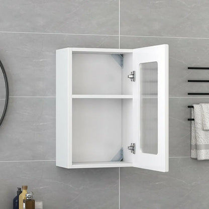 Vitrine moderne et simple en bois avec porte en verre flottante