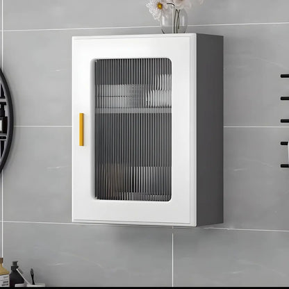 Vitrine moderne et simple en bois avec porte en verre flottante