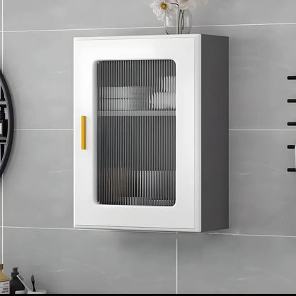 Vitrine moderne et simple en bois avec porte en verre flottante