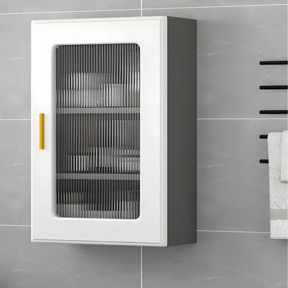 Vitrine moderne et simple en bois avec porte en verre flottante