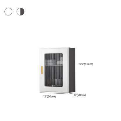 Vitrine moderne et simple en bois avec porte en verre flottante