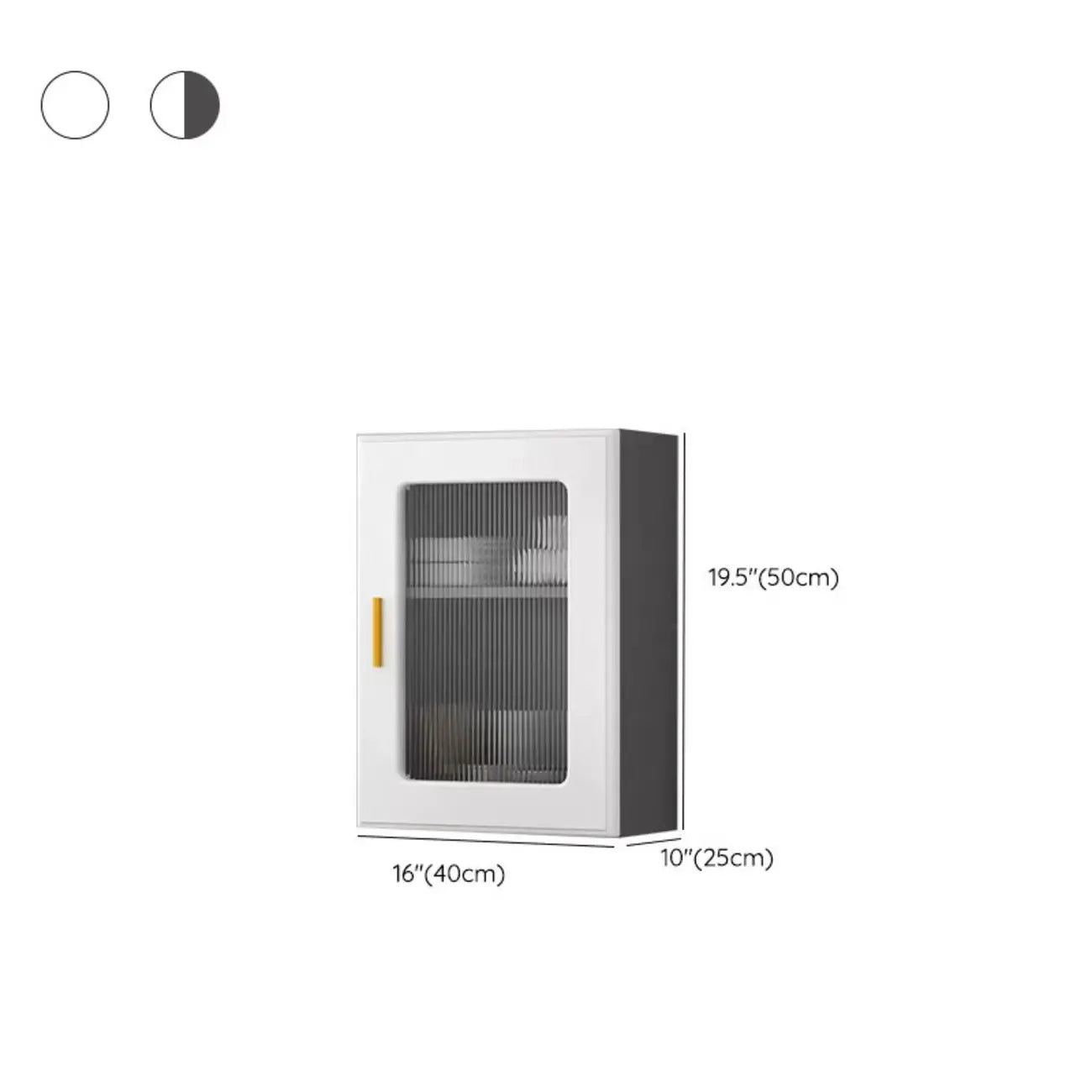 Vitrine moderne et simple en bois avec porte en verre flottante