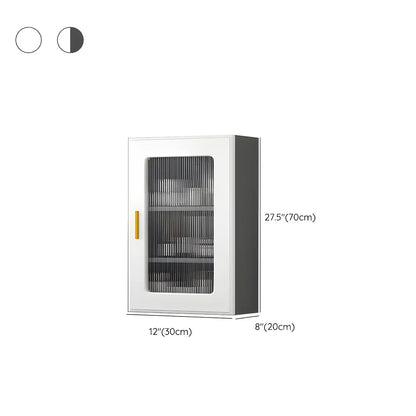 Vitrine moderne et simple en bois avec porte en verre flottante