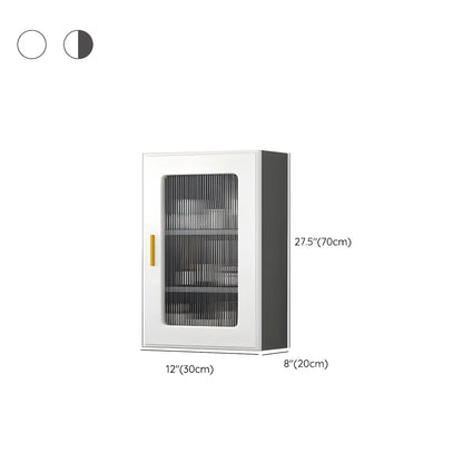 Vitrine moderne et simple en bois avec porte en verre flottante