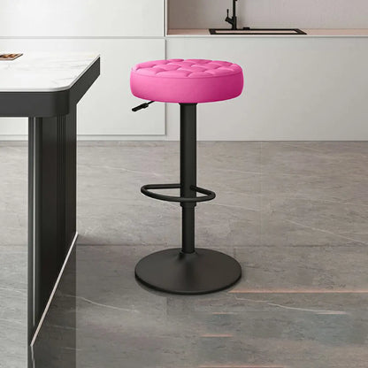 Tabourets de bar pivotants réglables revêtus de cuir