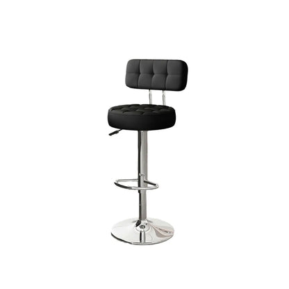 Tabourets de bar pivotants réglables revêtus de cuir