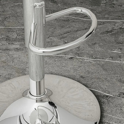 Tabourets de bar pivotants réglables revêtus de cuir