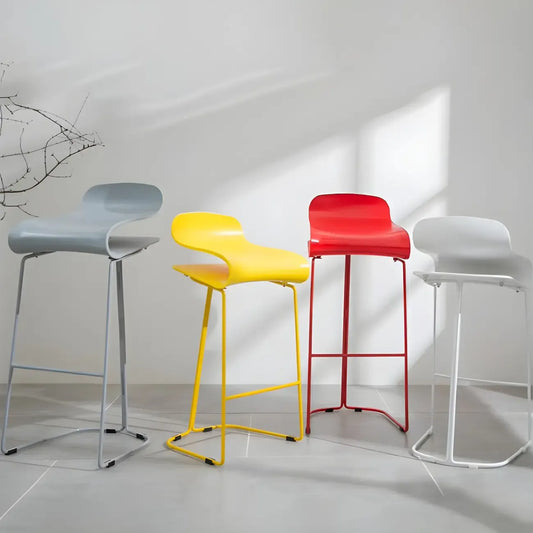Tabouret de bar haut de comptoir élégant et durable en acrylique, sans dossier