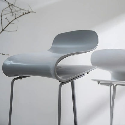 Tabouret de bar haut de comptoir élégant et durable en acrylique, sans dossier