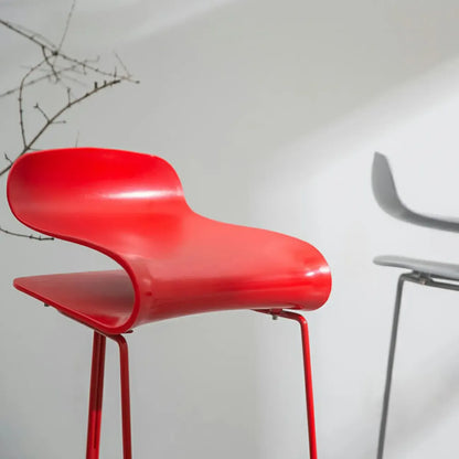 Tabouret de bar haut de comptoir élégant et durable en acrylique, sans dossier