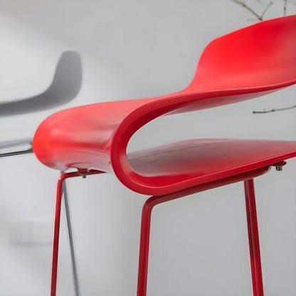 Tabouret de bar haut de comptoir élégant et durable en acrylique, sans dossier