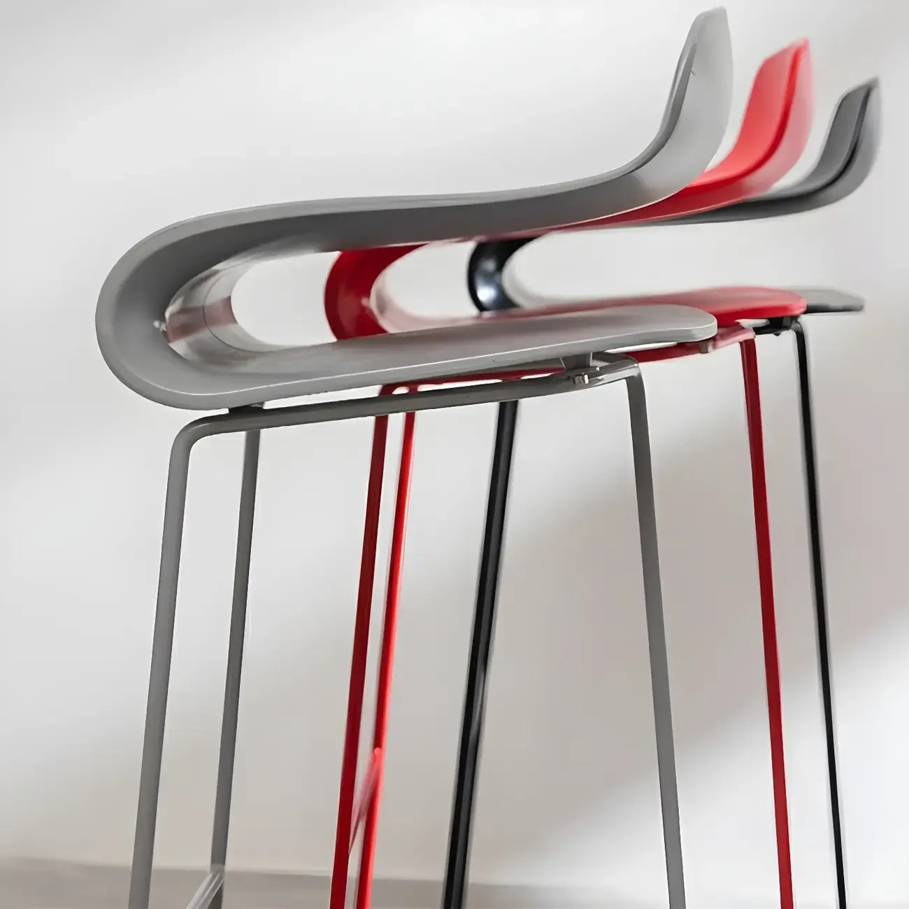 Tabouret de bar haut de comptoir élégant et durable en acrylique, sans dossier