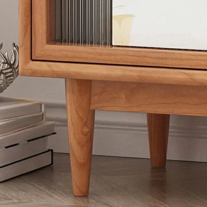 Bibliothèque moderne en bois de cerisier avec rangement