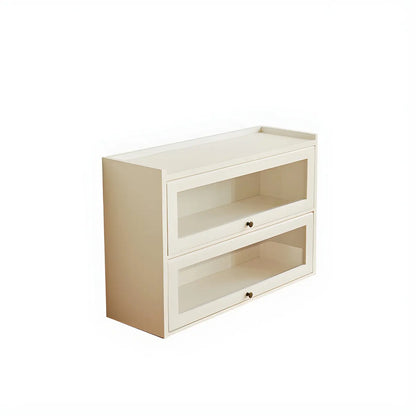 Vitrine de table en bois et verre pour la décoration de cuisine