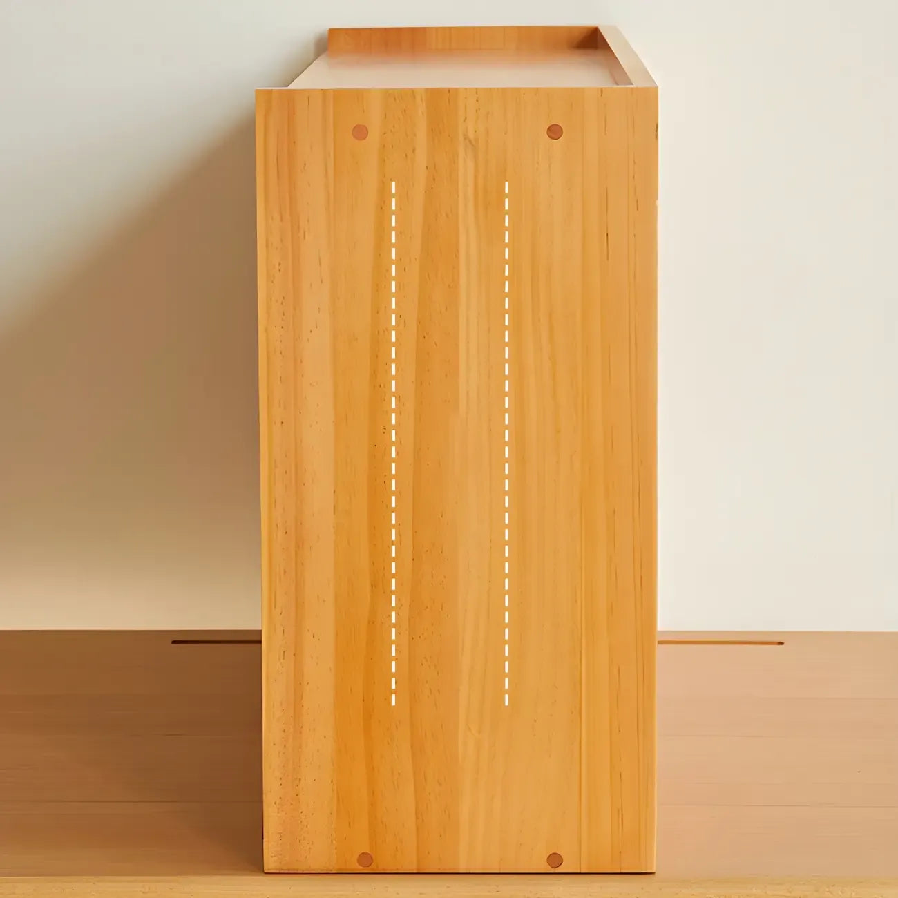 Vitrine de table en bois et verre pour la décoration de cuisine