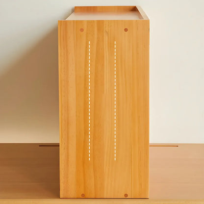 Vitrine de table en bois et verre pour la décoration de cuisine