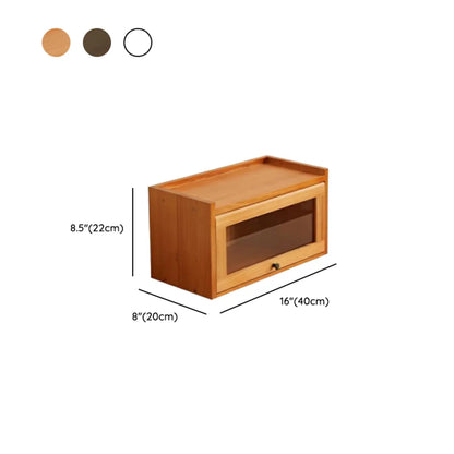 Vitrine de table en bois et verre pour la décoration de cuisine