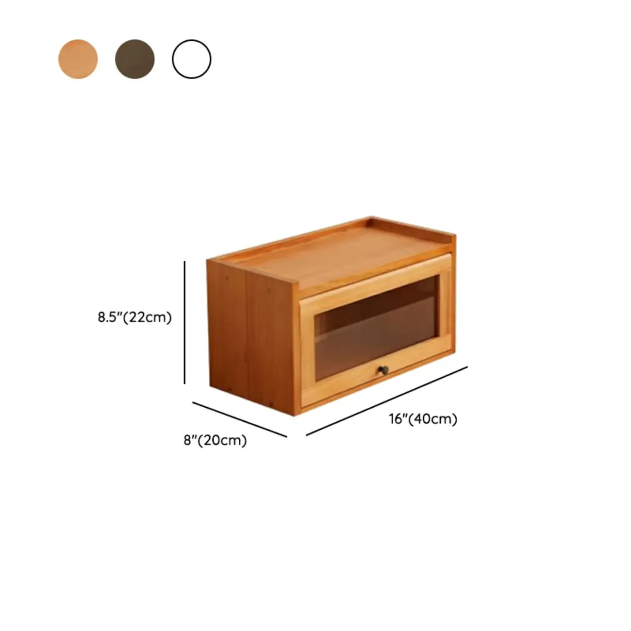 Vitrine de table en bois et verre pour la décoration de cuisine