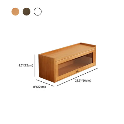 Vitrine de table en bois et verre pour la décoration de cuisine