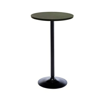 Tables de bar rondes minimalistes en bois et métal