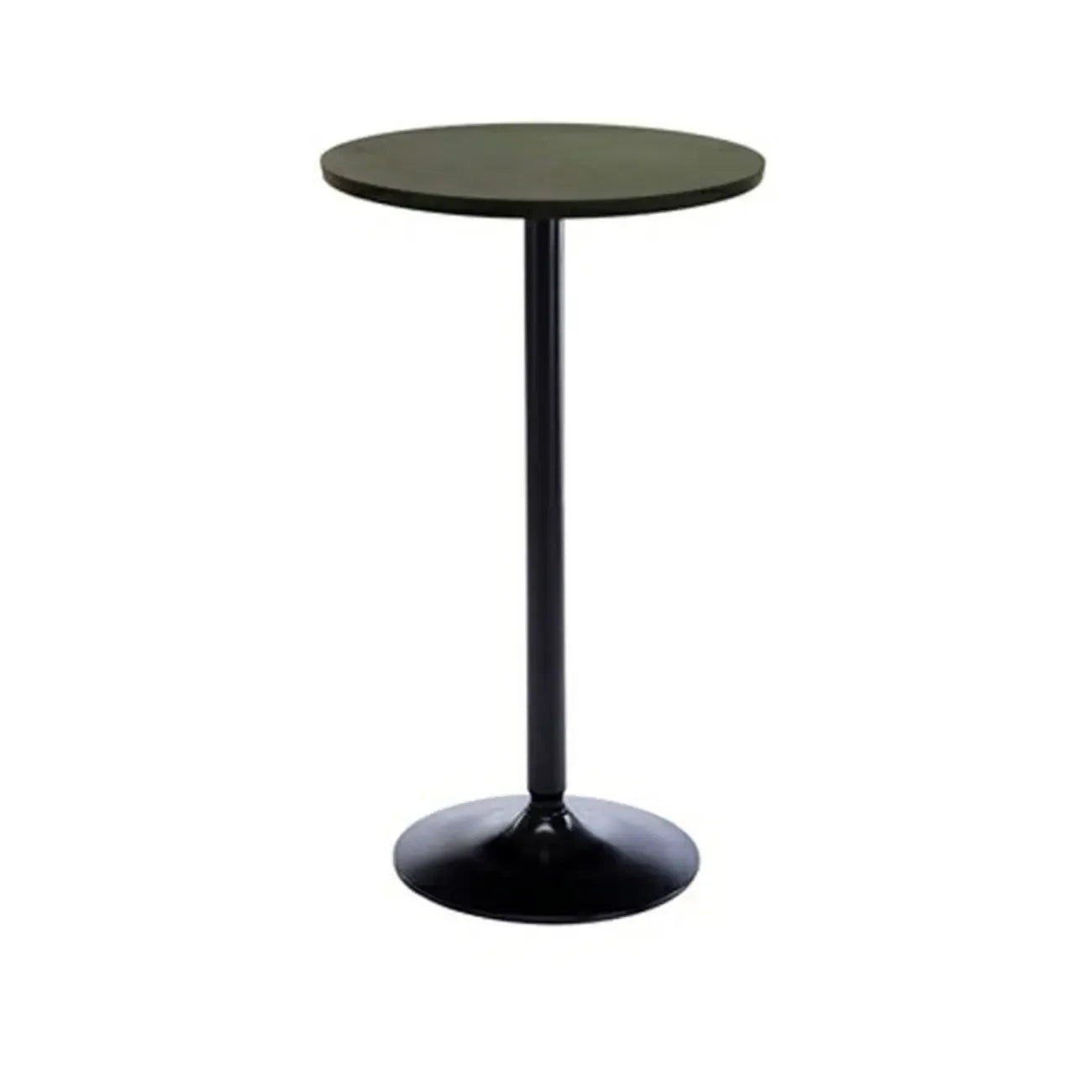 Tables de bar rondes minimalistes en bois et métal