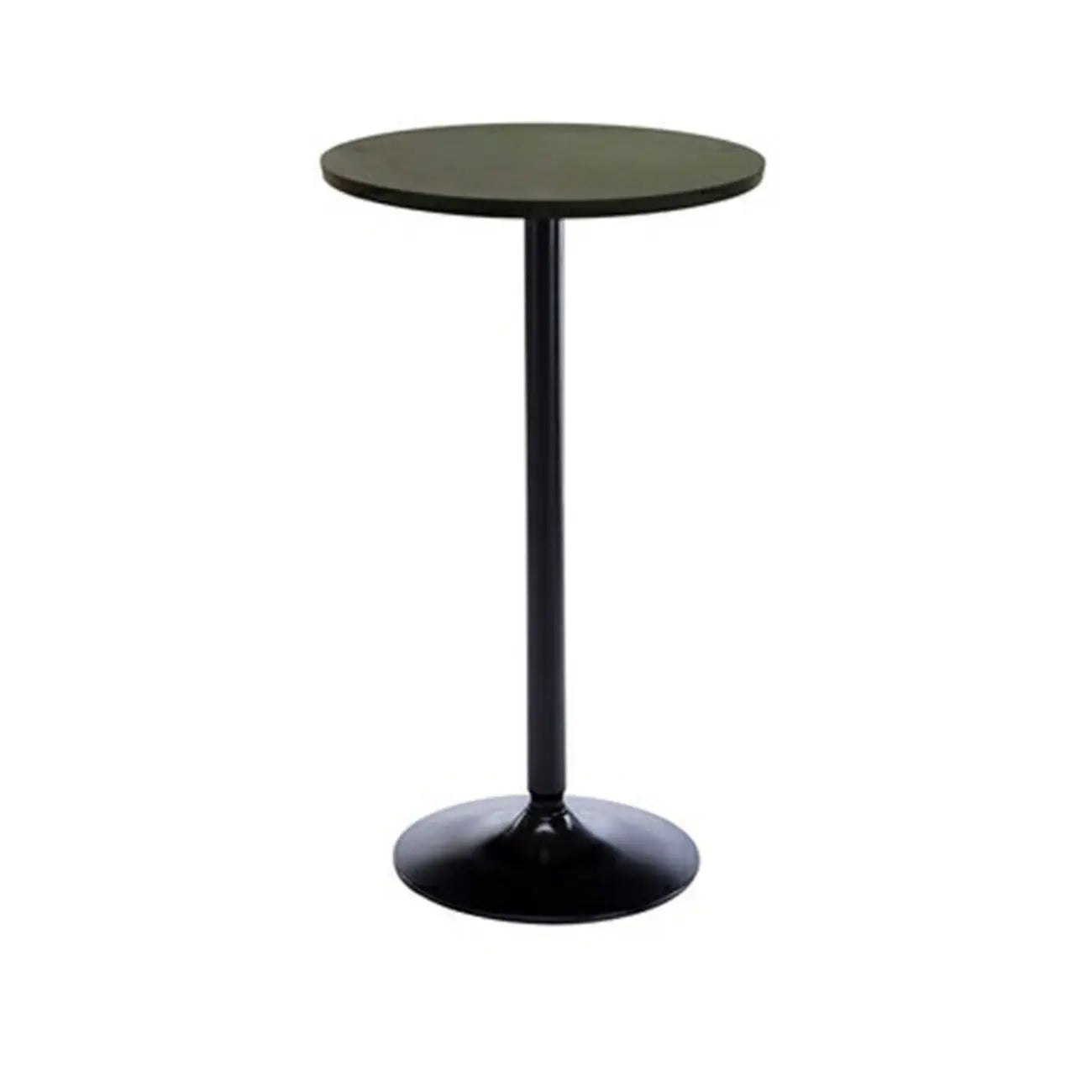 Tables de bar rondes minimalistes en bois et métal