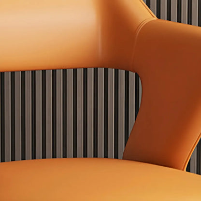 Fauteuil moderne à dossier ouvert en similicuir, chaise de salle à manger