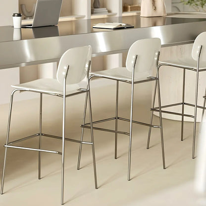 Tabourets de bar modernes en métal et acrylique, hauteur comptoir