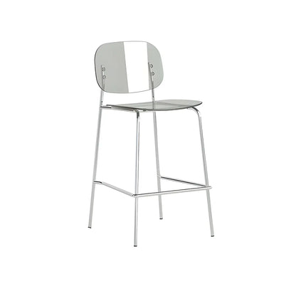 Tabourets de bar modernes en métal et acrylique, hauteur comptoir