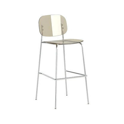 Tabourets de bar modernes en métal et acrylique, hauteur comptoir