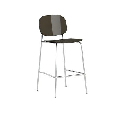 Tabourets de bar modernes en métal et acrylique, hauteur comptoir