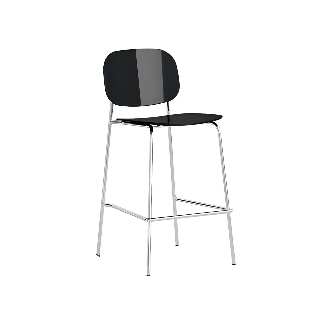 Tabourets de bar modernes en métal et acrylique, hauteur comptoir