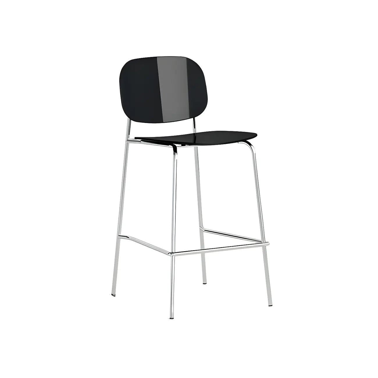 Tabourets de bar modernes en métal et acrylique, hauteur comptoir
