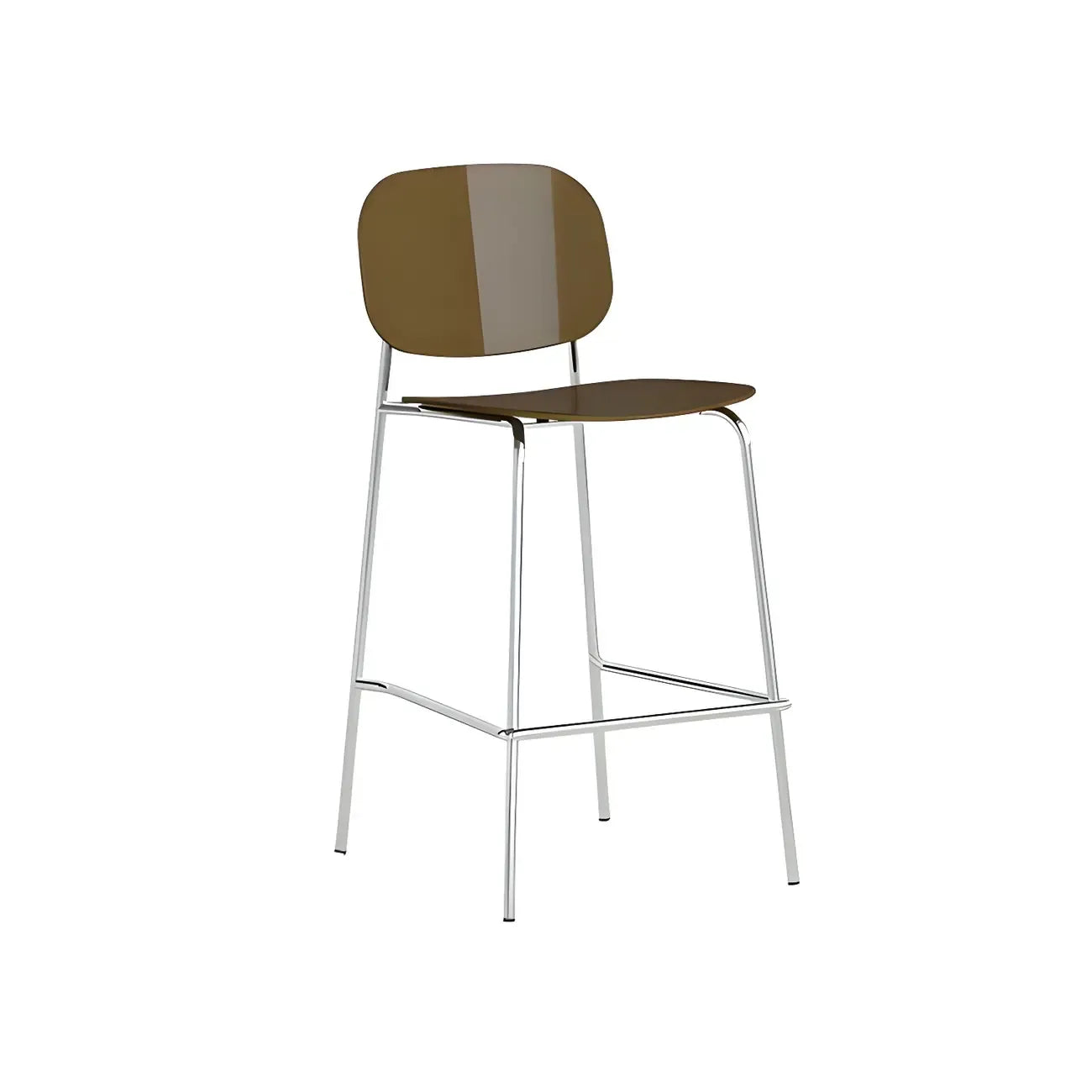 Tabourets de bar modernes en métal et acrylique, hauteur comptoir