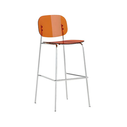 Tabourets de bar modernes en métal et acrylique, hauteur comptoir
