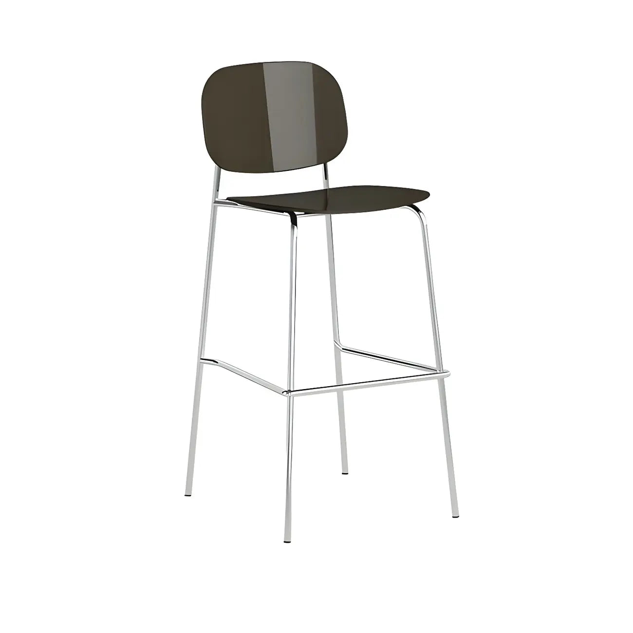Tabourets de bar modernes en métal et acrylique, hauteur comptoir