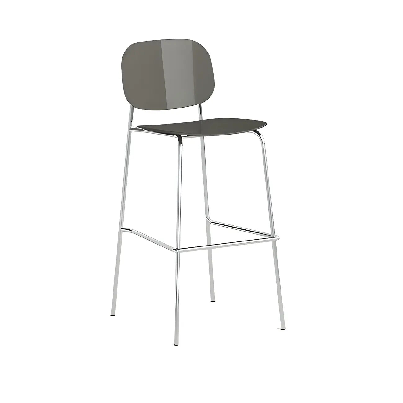 Tabourets de bar modernes en métal et acrylique, hauteur comptoir