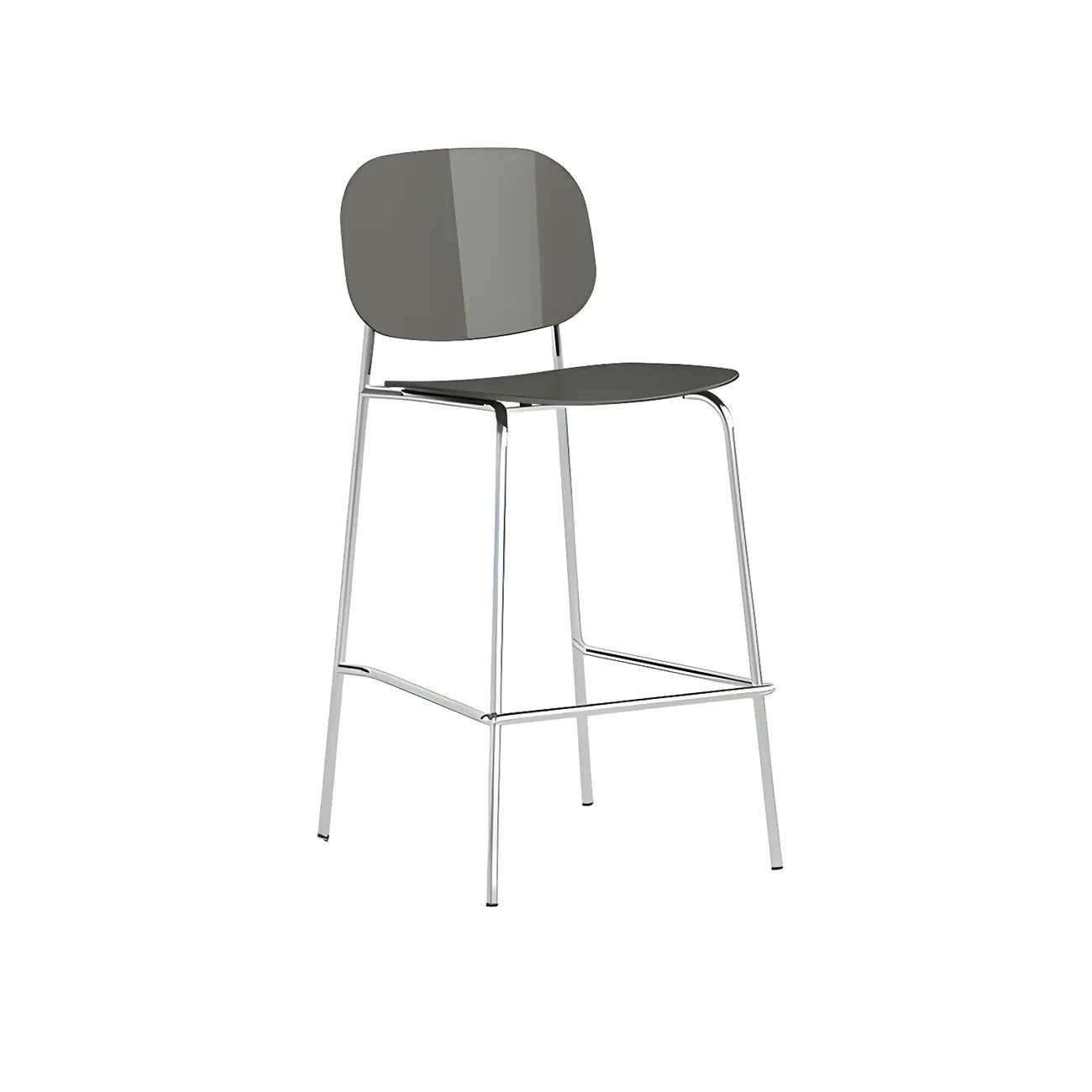 Tabourets de bar modernes en métal et acrylique, hauteur comptoir