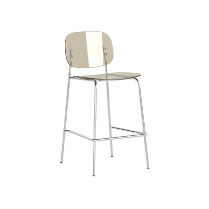 Tabourets de bar modernes en métal et acrylique, hauteur comptoir