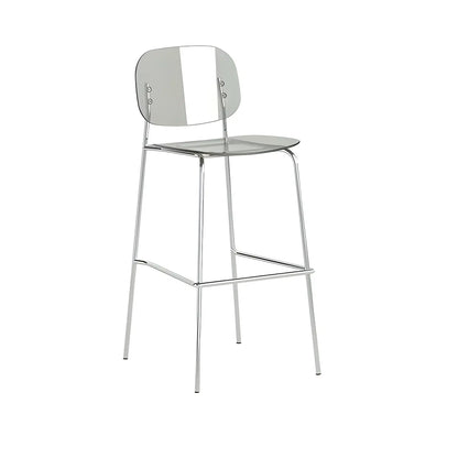 Tabourets de bar modernes en métal et acrylique, hauteur comptoir