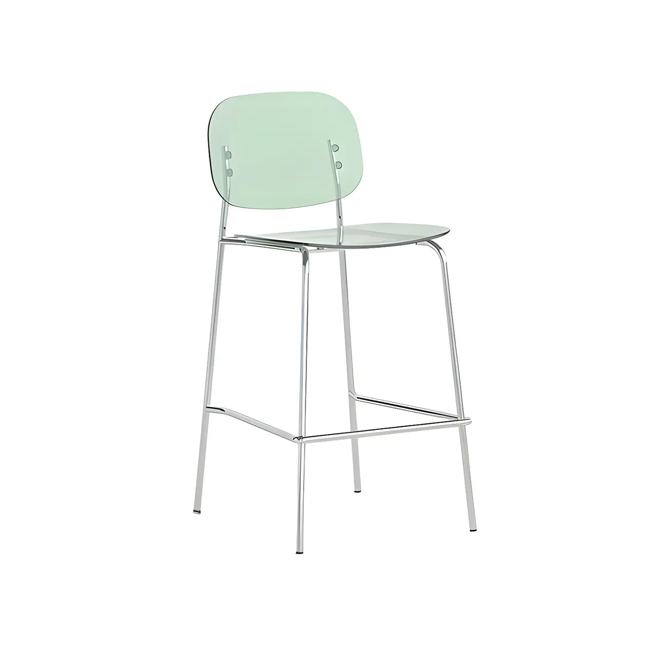 Tabourets de bar modernes en métal et acrylique, hauteur comptoir