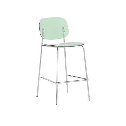 Tabourets de bar modernes en métal et acrylique, hauteur comptoir