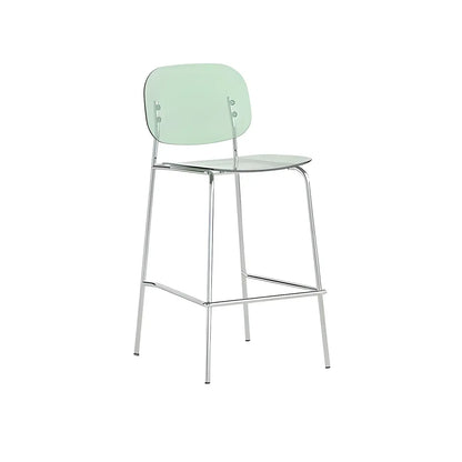 Tabourets de bar modernes en métal et acrylique, hauteur comptoir