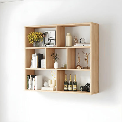 Bibliothèque murale cubique en bois blanc