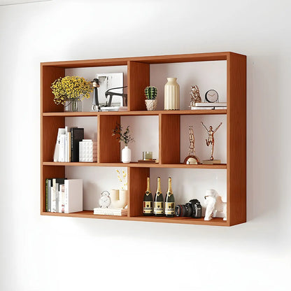 Bibliothèque murale cubique en bois blanc