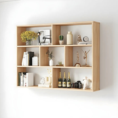 Bibliothèque murale cubique en bois blanc