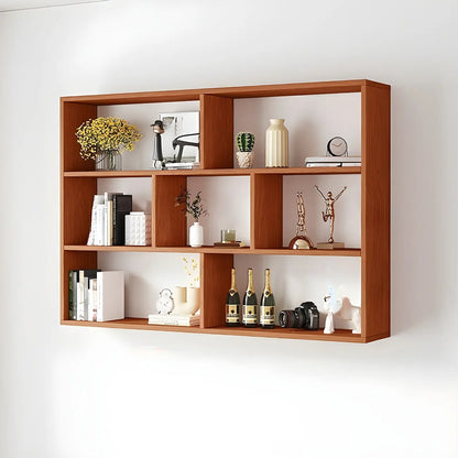 Bibliothèque murale cubique en bois blanc