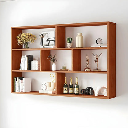Bibliothèque murale cubique en bois blanc