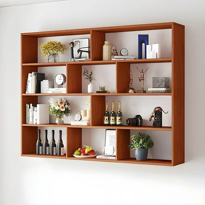 Bibliothèque murale cubique en bois blanc